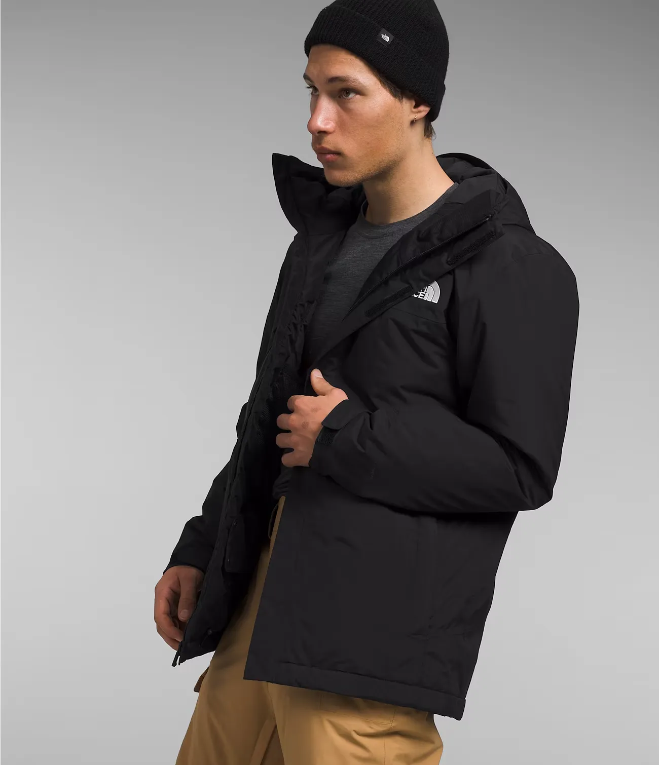 The North Face Freedom NF0A82VUJK3 Jacket Men 2XL Black Insulated Hooded APP1345