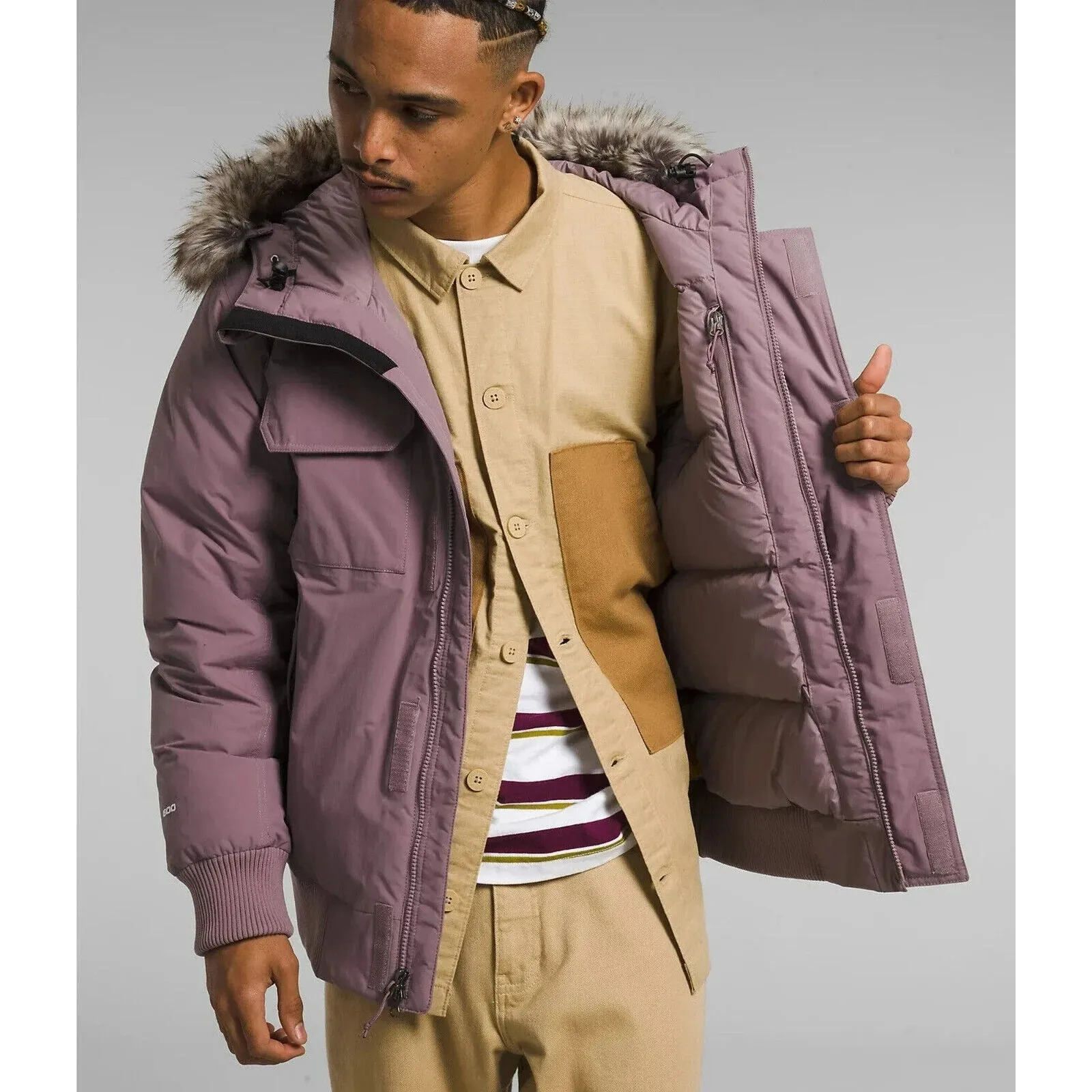 The North Face McMurdo NF0A5GD9I0V Bomber Jacket Men Fawn Gray Waterproof APP245