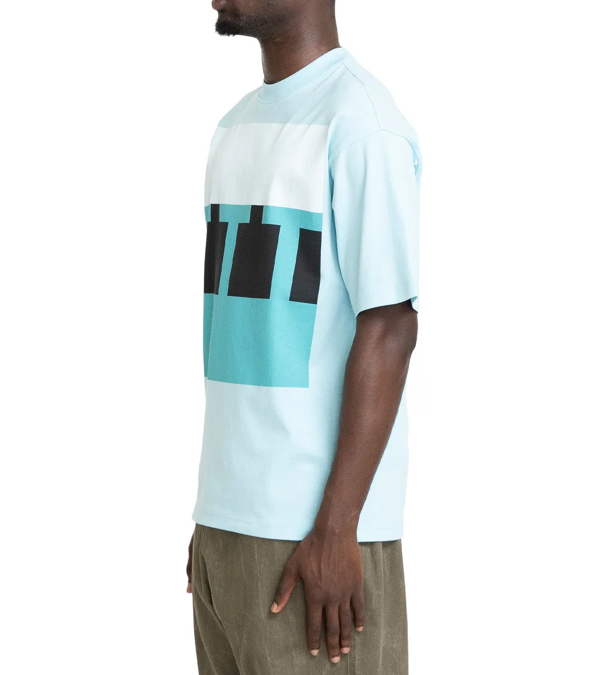 The Trilogy Tapes Block T-Shirt Blue