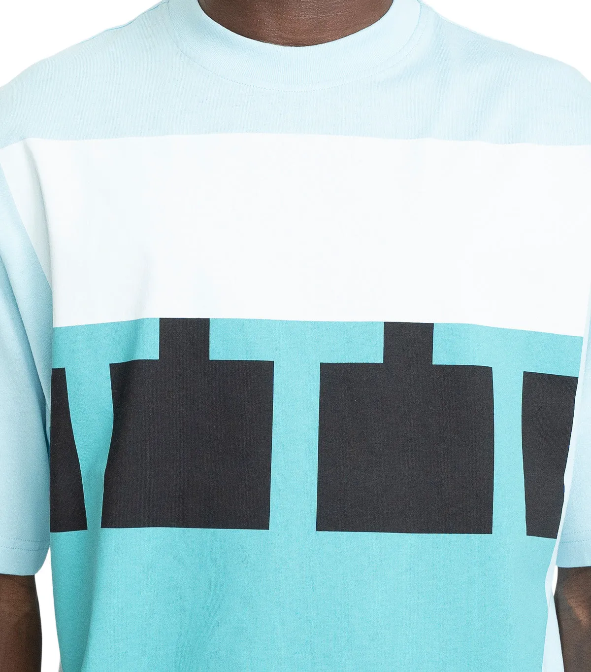 The Trilogy Tapes Block T-Shirt Blue