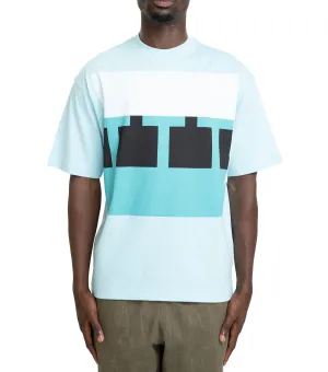 The Trilogy Tapes Block T-Shirt Blue