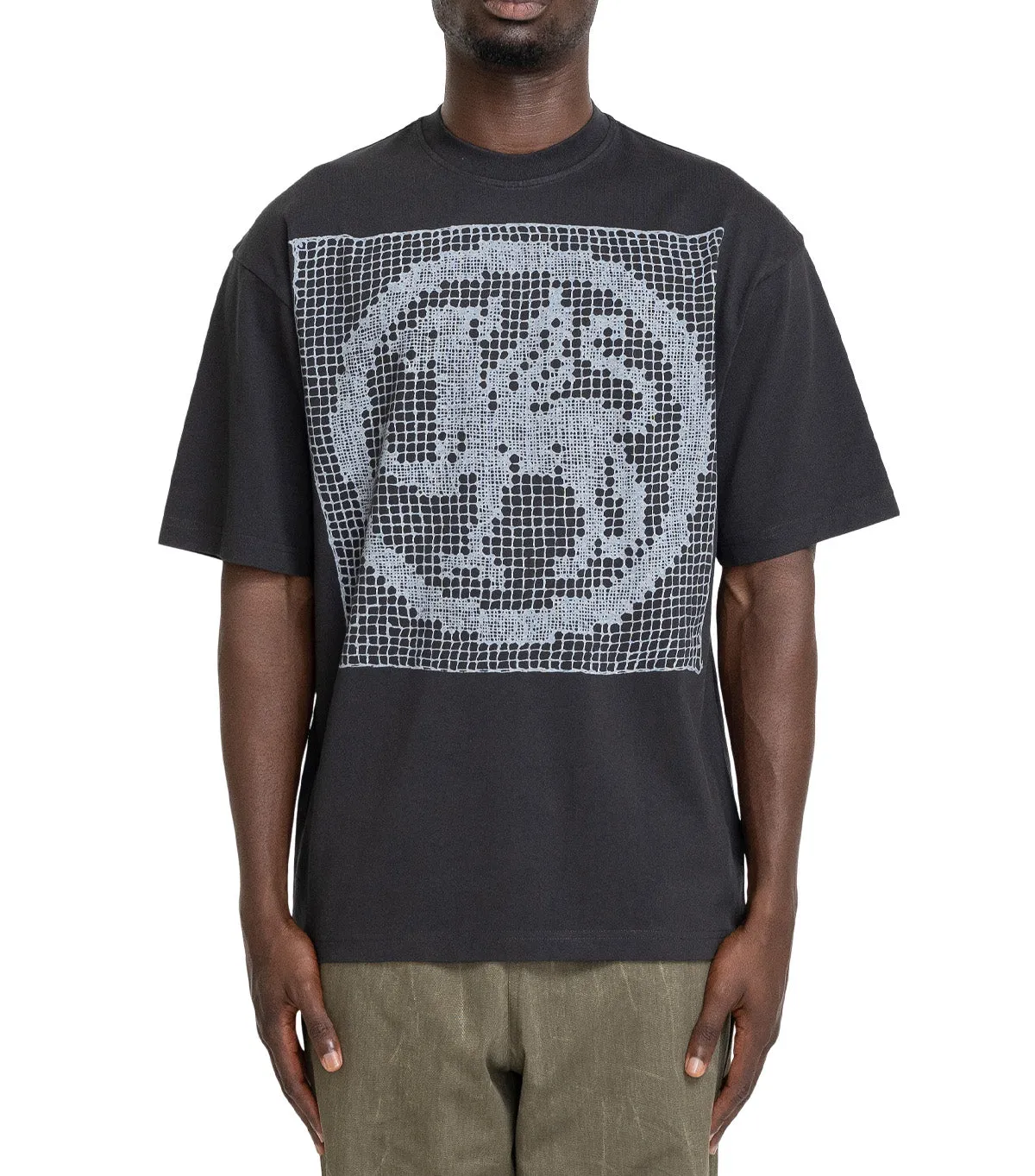The Trilogy Tapes Filet Lace T-Shirt Black