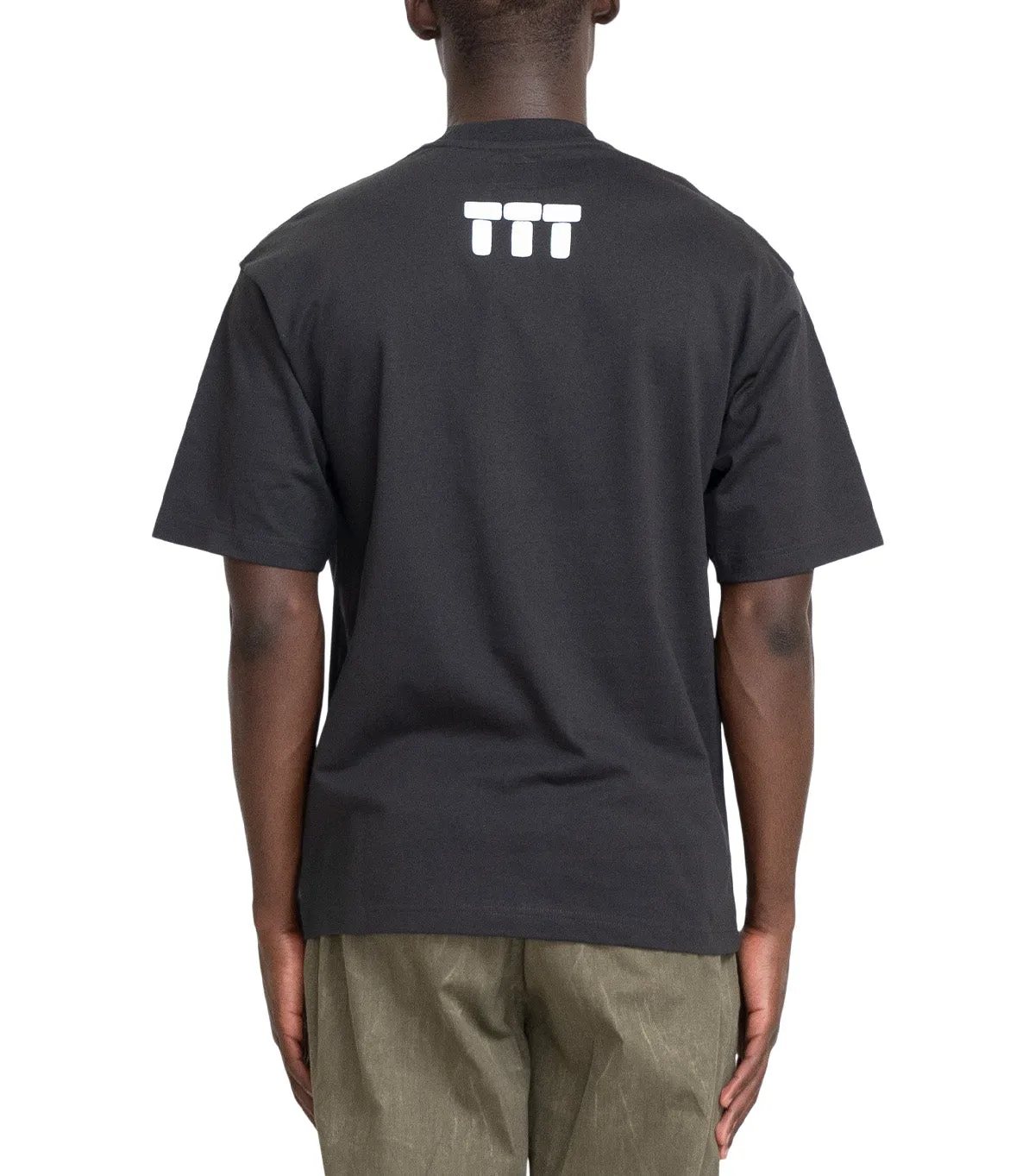 The Trilogy Tapes Tetris Teeth T-Shirt Glow In The Dark Black