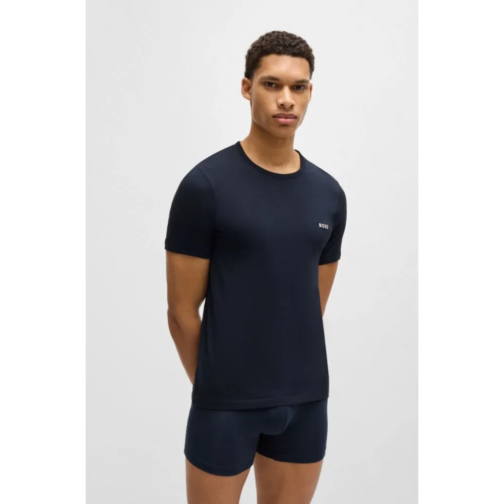 Three-pack of underwear T-shirts in cotton jersey