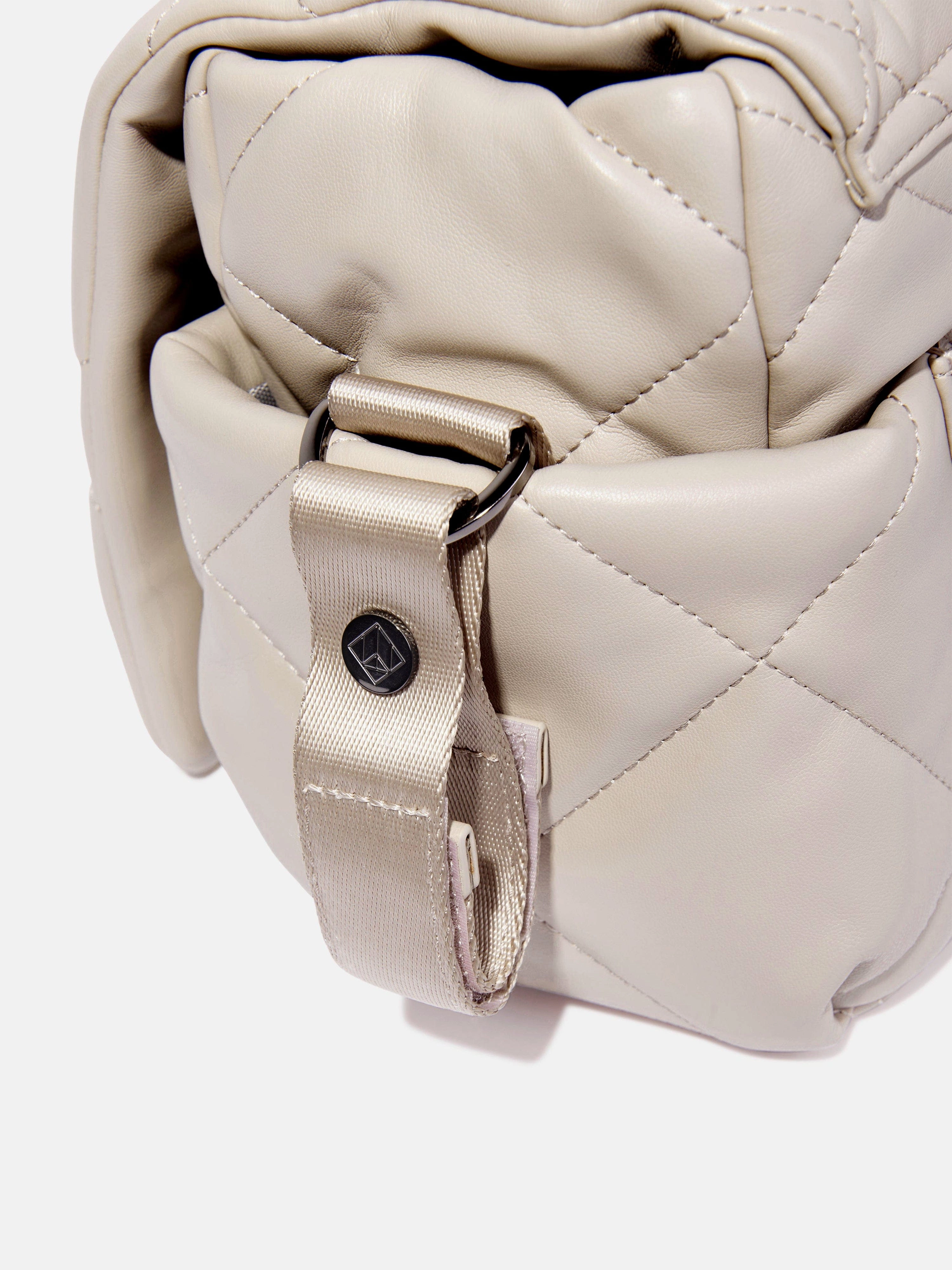 Tiba   Marl Baby Nova Compact Quilted Changing Bag in Beige (33cm)