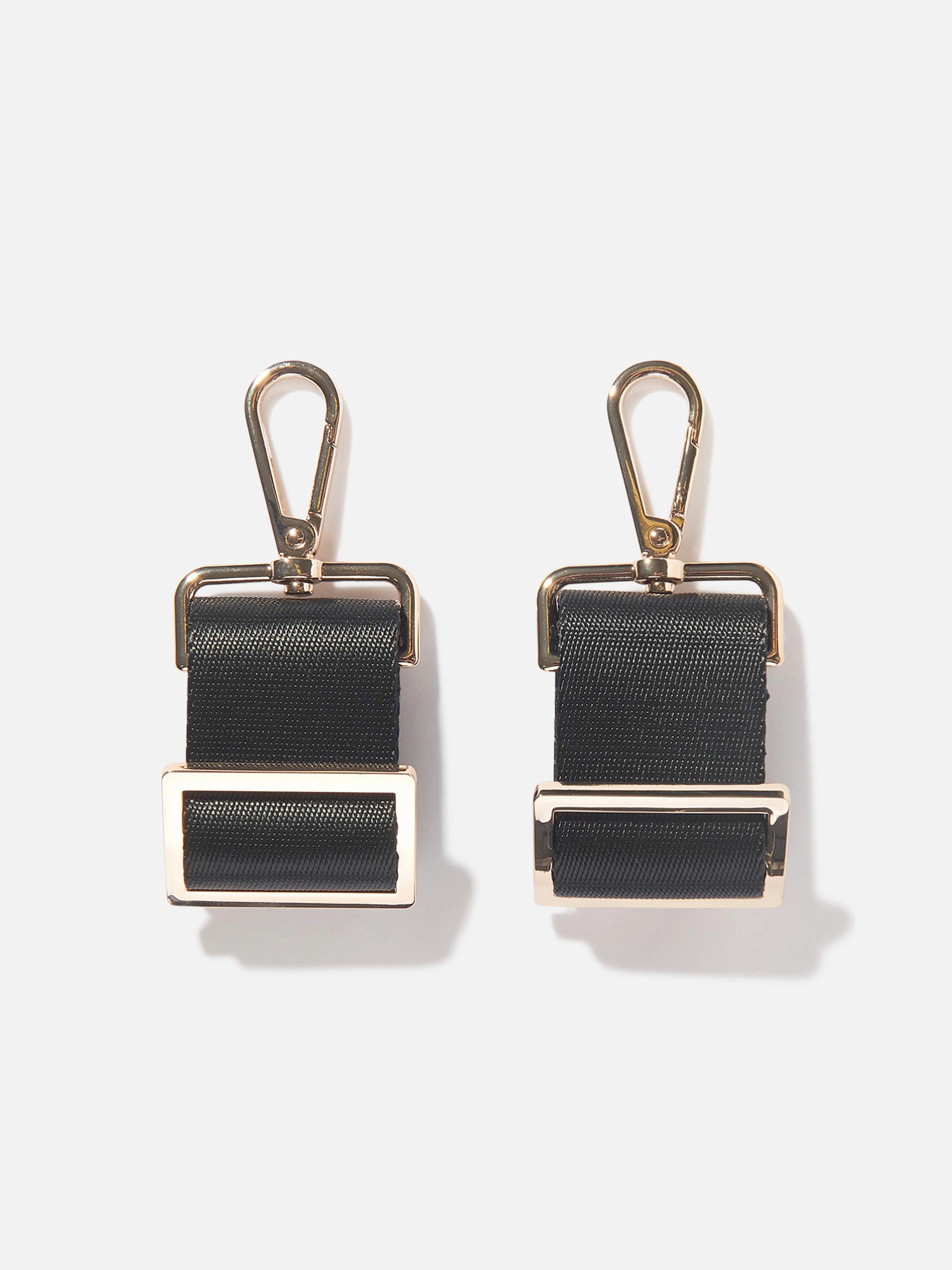 Tiba   Marl Baby Stroller Clips in Black/Gold