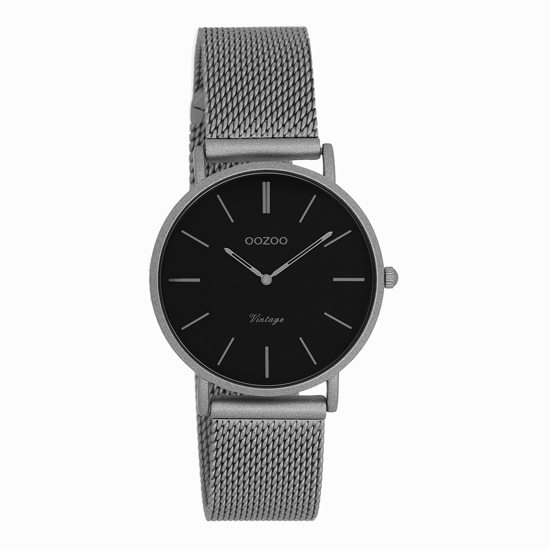 Titanium OOZOO watch with metal mesh bracelet - C9931