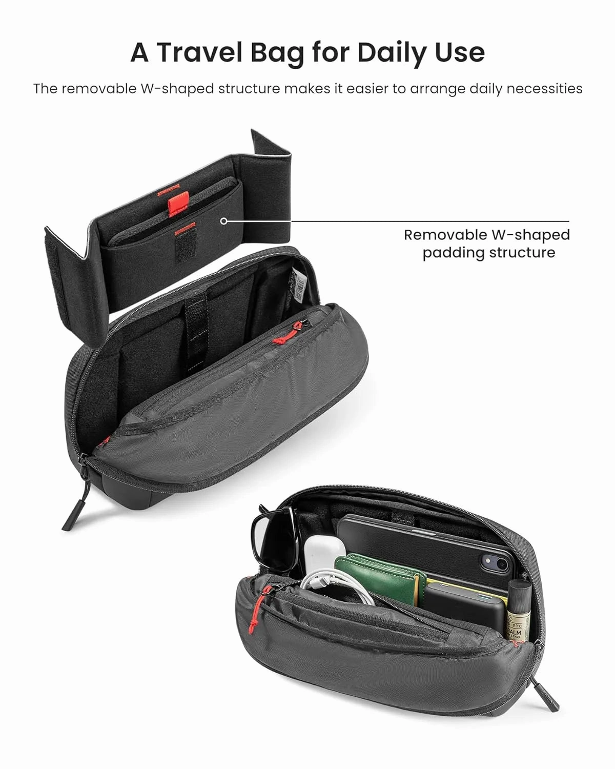 Tomtoc Arccos G42 NS Sling Bag - Black