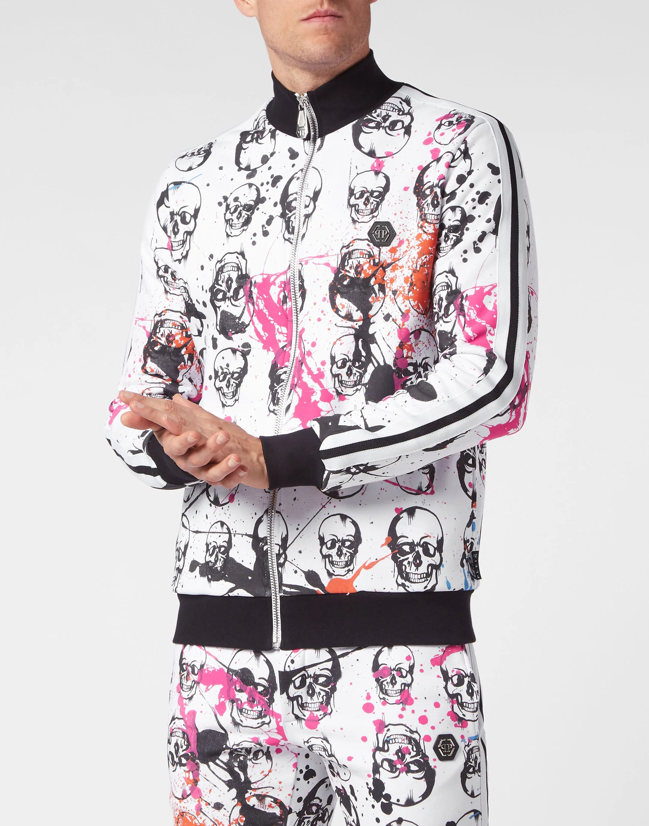 TRACKSUIT: ZIP-UP JACKET   JOGGING PANTS SKULL