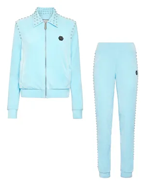 TRACKSUIT: ZIP-UP JACKET   JOGGING PANTS STONES