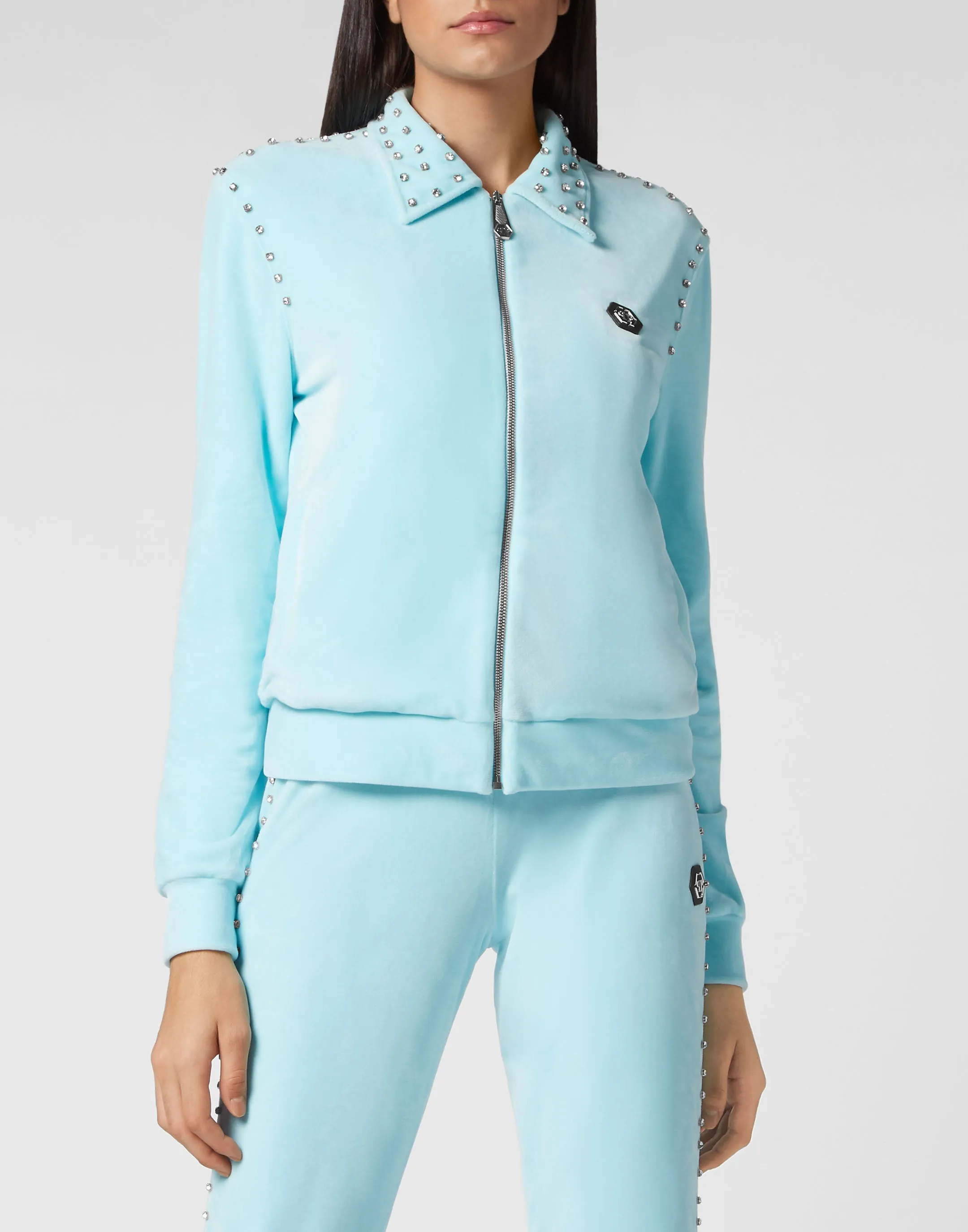 TRACKSUIT: ZIP-UP JACKET   JOGGING PANTS STONES