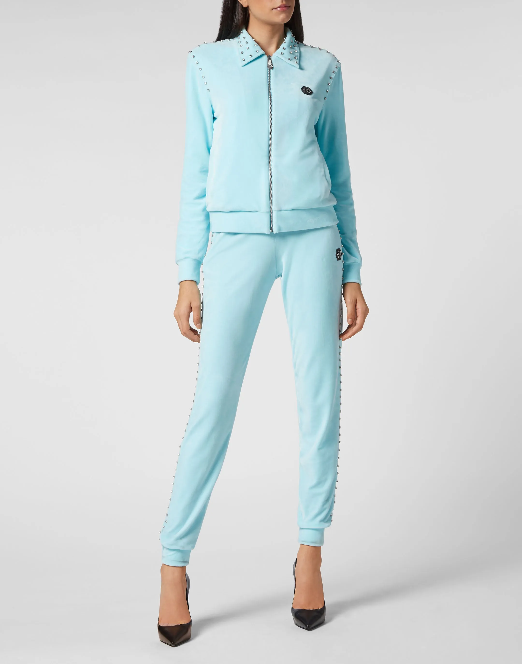TRACKSUIT: ZIP-UP JACKET   JOGGING PANTS STONES