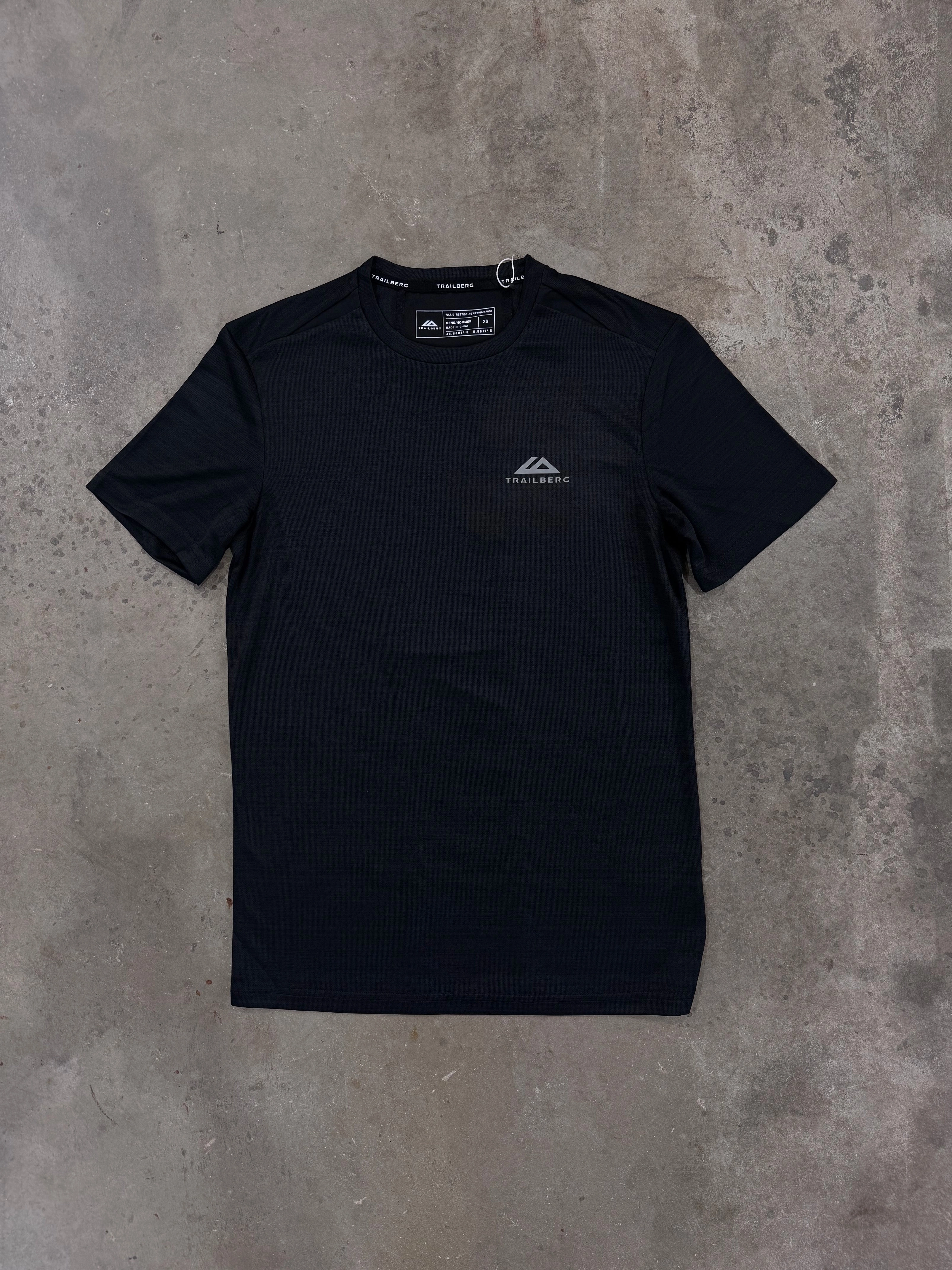 Trailberg Cloud SS25 T Shirt - Black / Irongate