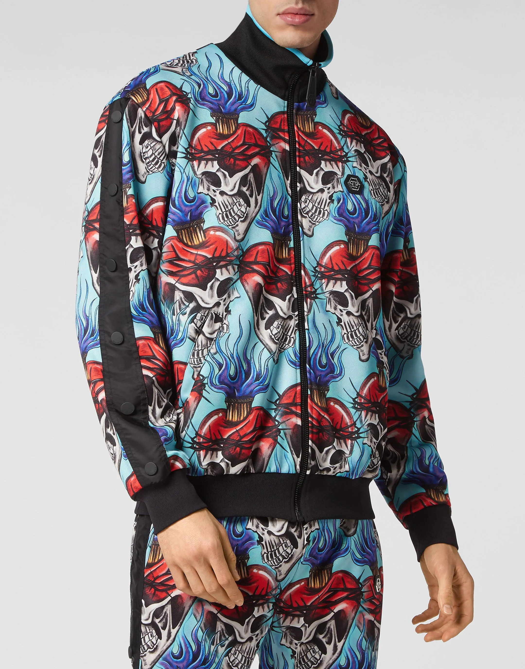 Triacetate Jogging Tracksuit: Top/Trousers Love Tattoo