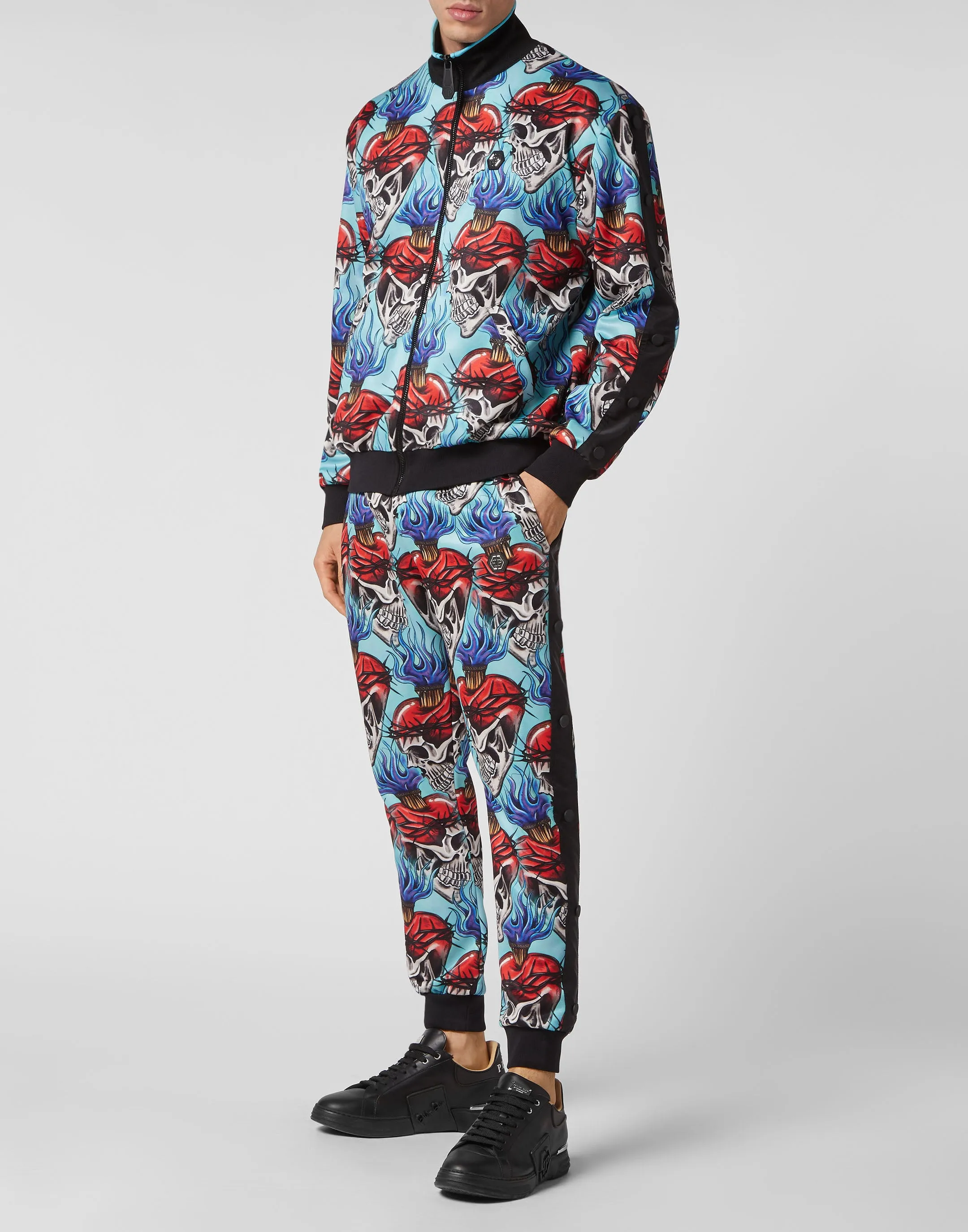 Triacetate Jogging Tracksuit: Top/Trousers Love Tattoo