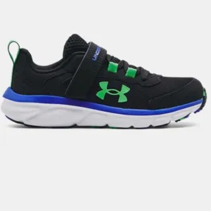 Under Armour Black/Versa Blue/Green Assert 9 A/C Children??s Sneaker