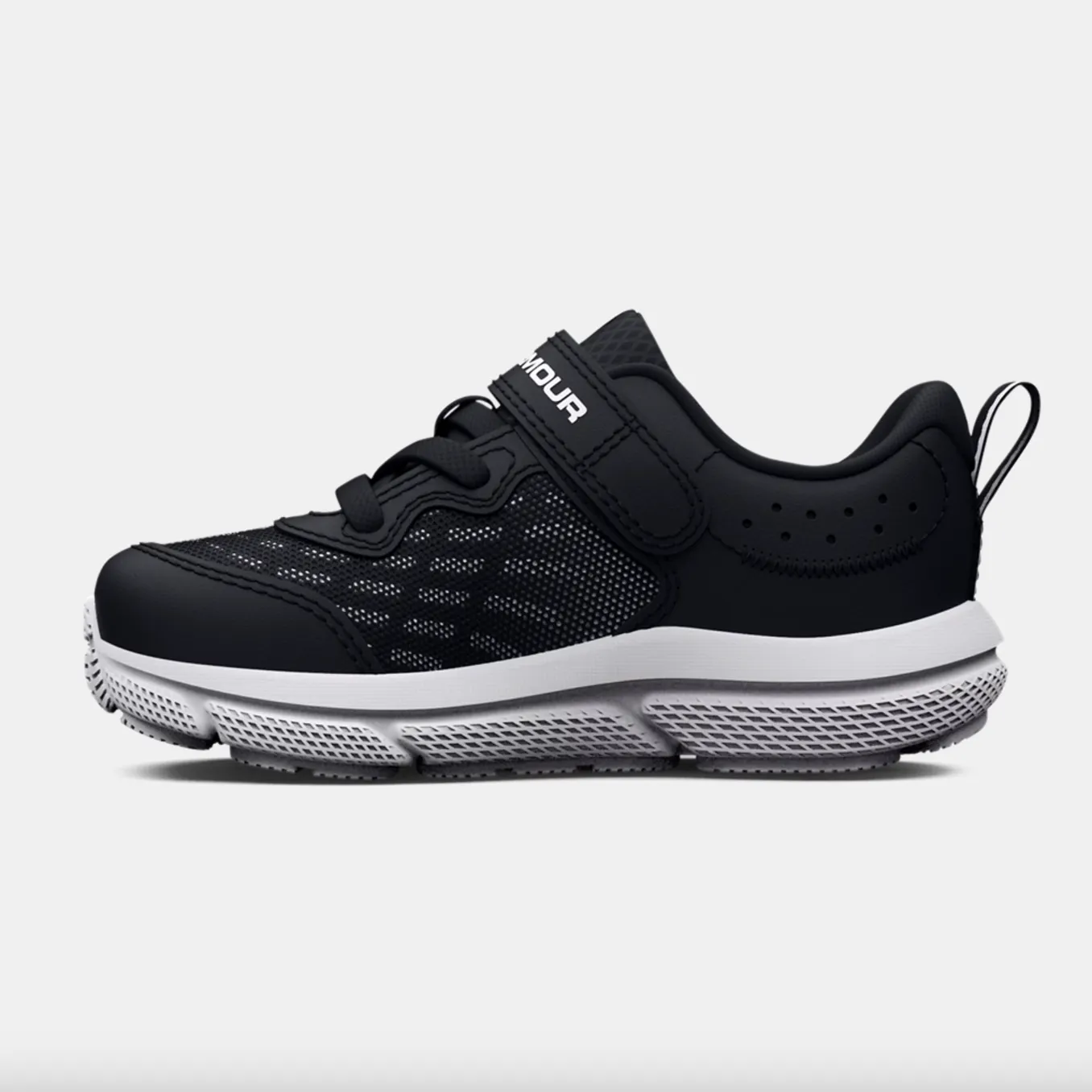 Under Armour Black/White Assert 10 Toddler A/C Sneaker