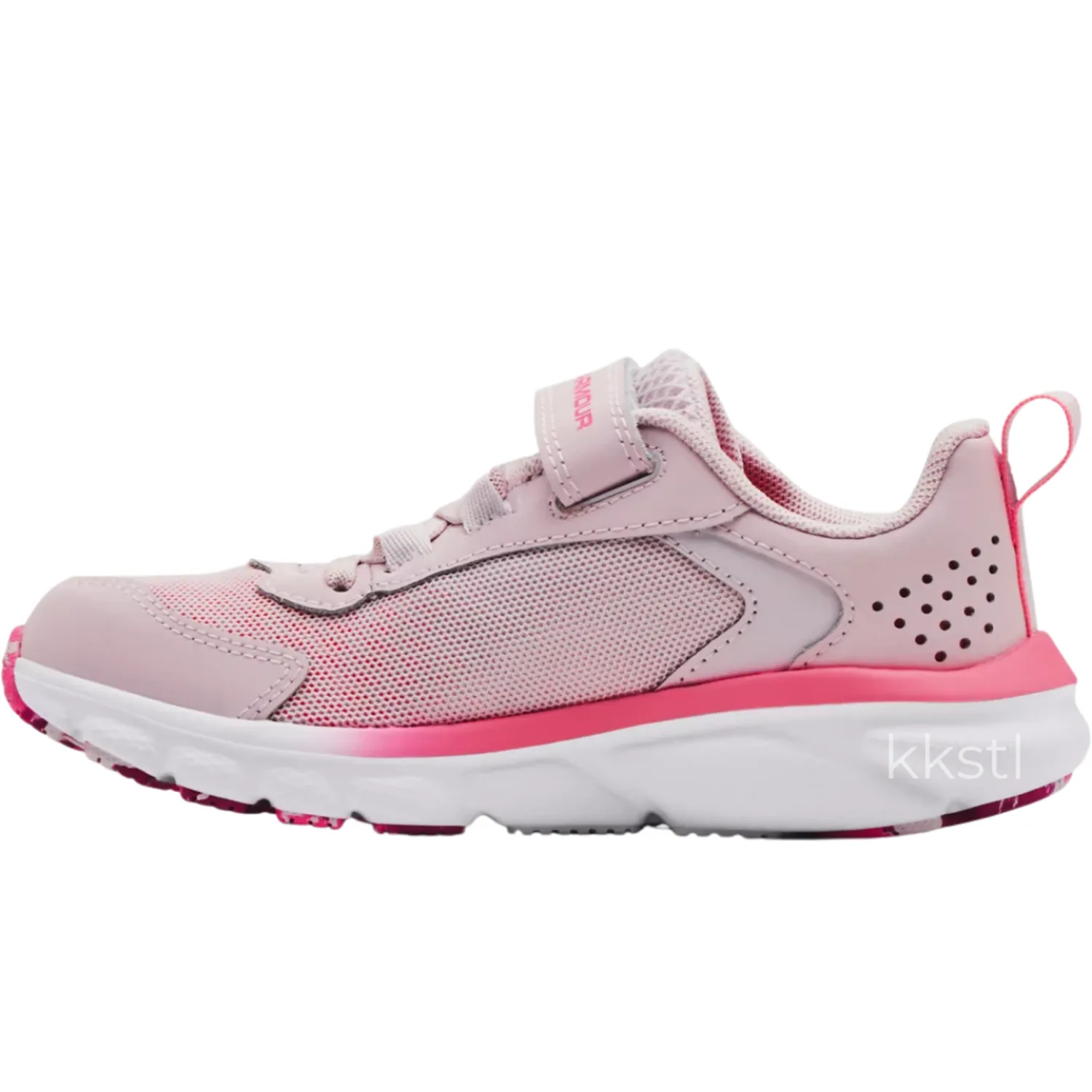 Under Armour Cool Pink/White/Rosewood Assert 9 Children??s Sneaker