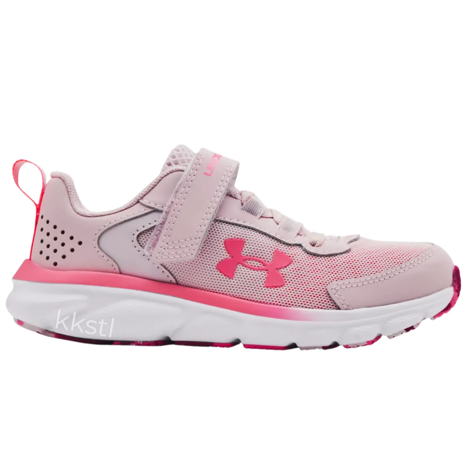 Under Armour Cool Pink/White/Rosewood Assert 9 Children??s Sneaker
