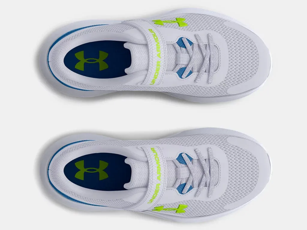 Under Armour Mod Grey/Cruise Blue/High Vis Yellow Rogue 3 A/C Children??s Sneaker