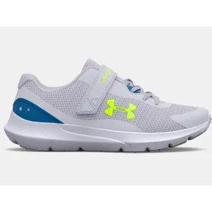 Under Armour Mod Grey/Cruise Blue/High Vis Yellow Rogue 3 A/C Children??s Sneaker