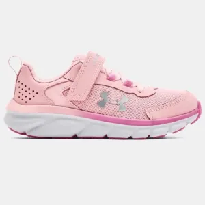 Under Armour Prime Pink/Flamingo/Metallic Silver Assert 9 Children??s Sneaker