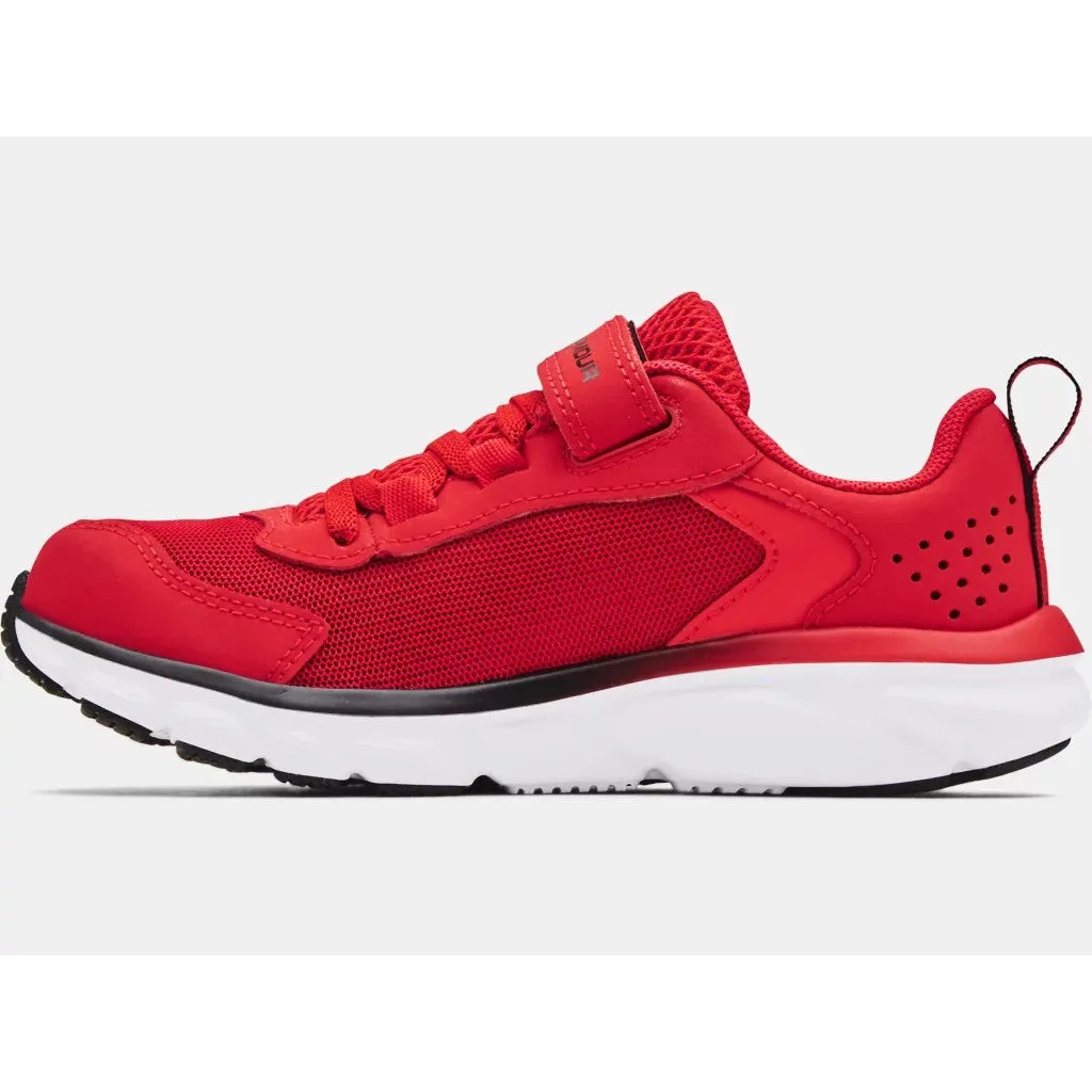 Under Armour Red/White/Black Assert 9 A/C Children??s Sneaker