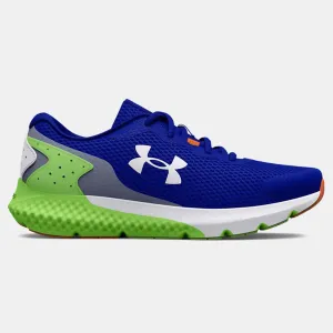 Under Armour Royal/Quirky Lime/White Rogue 3 Children??s Sneaker
