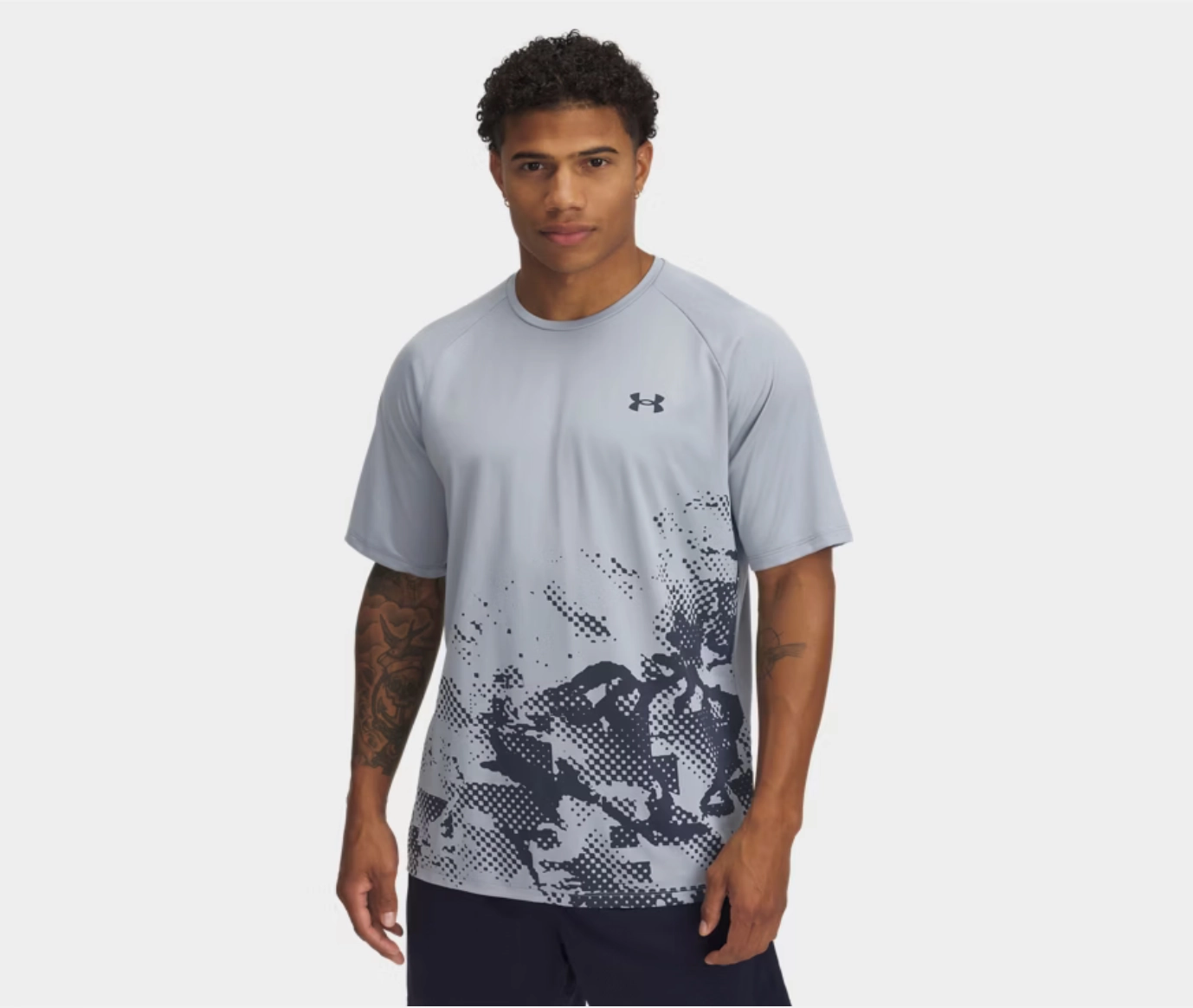 Under Armour Tech Fade T Shirt -  Harbour Blue