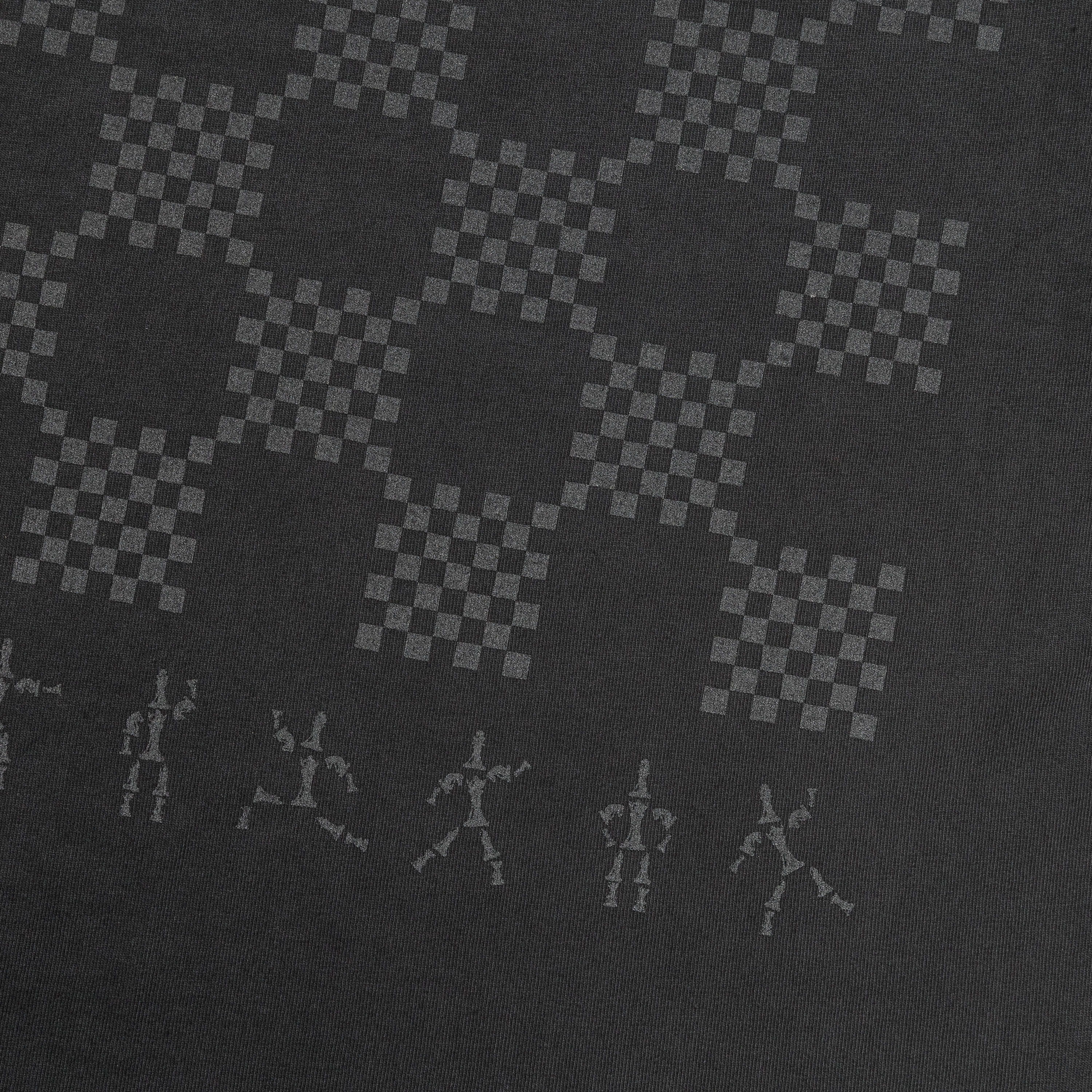 UP THERE X ATAB Lab 'Chess Board' Tee - Faded Coal/Reflective