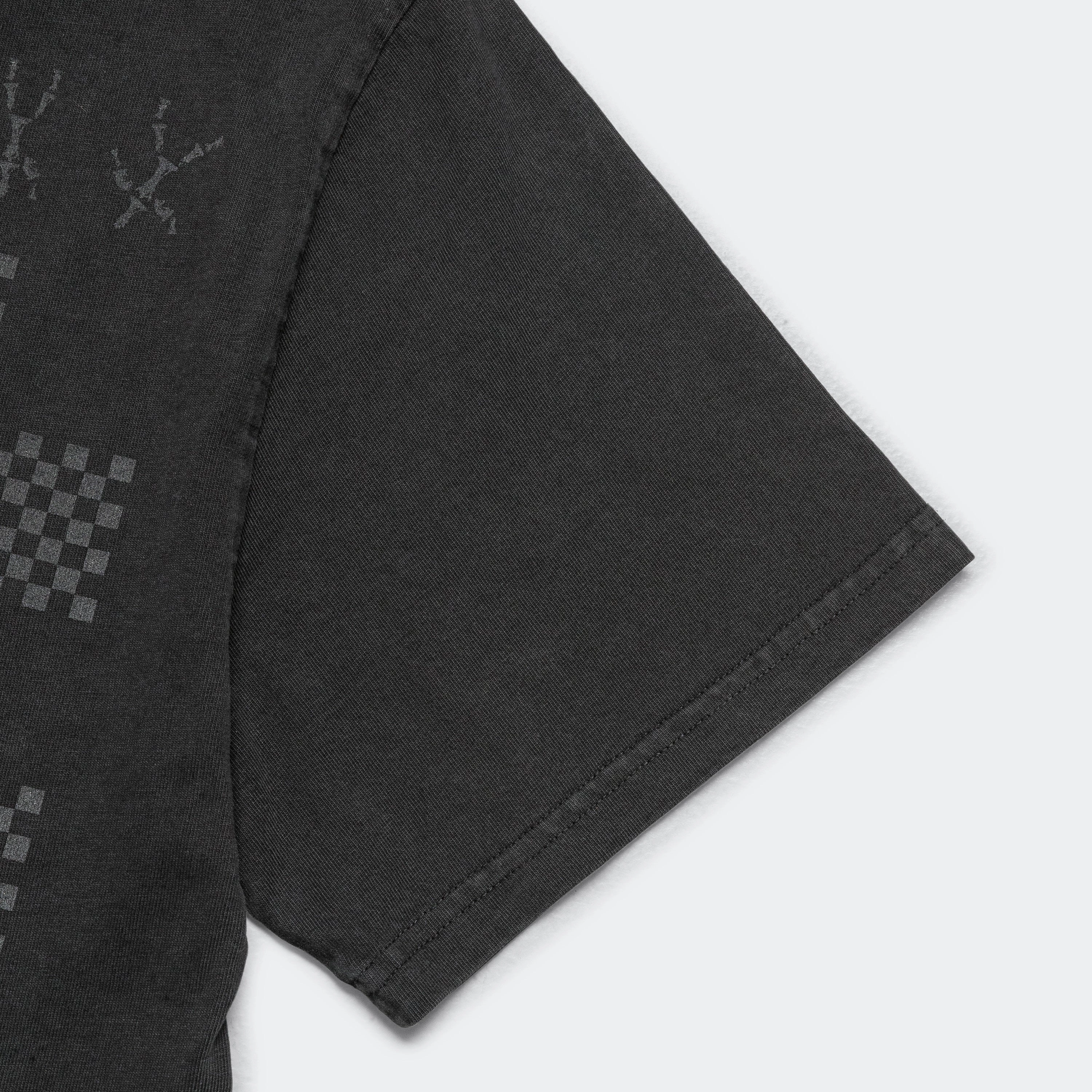UP THERE X ATAB Lab 'Chess Board' Tee - Faded Coal/Reflective