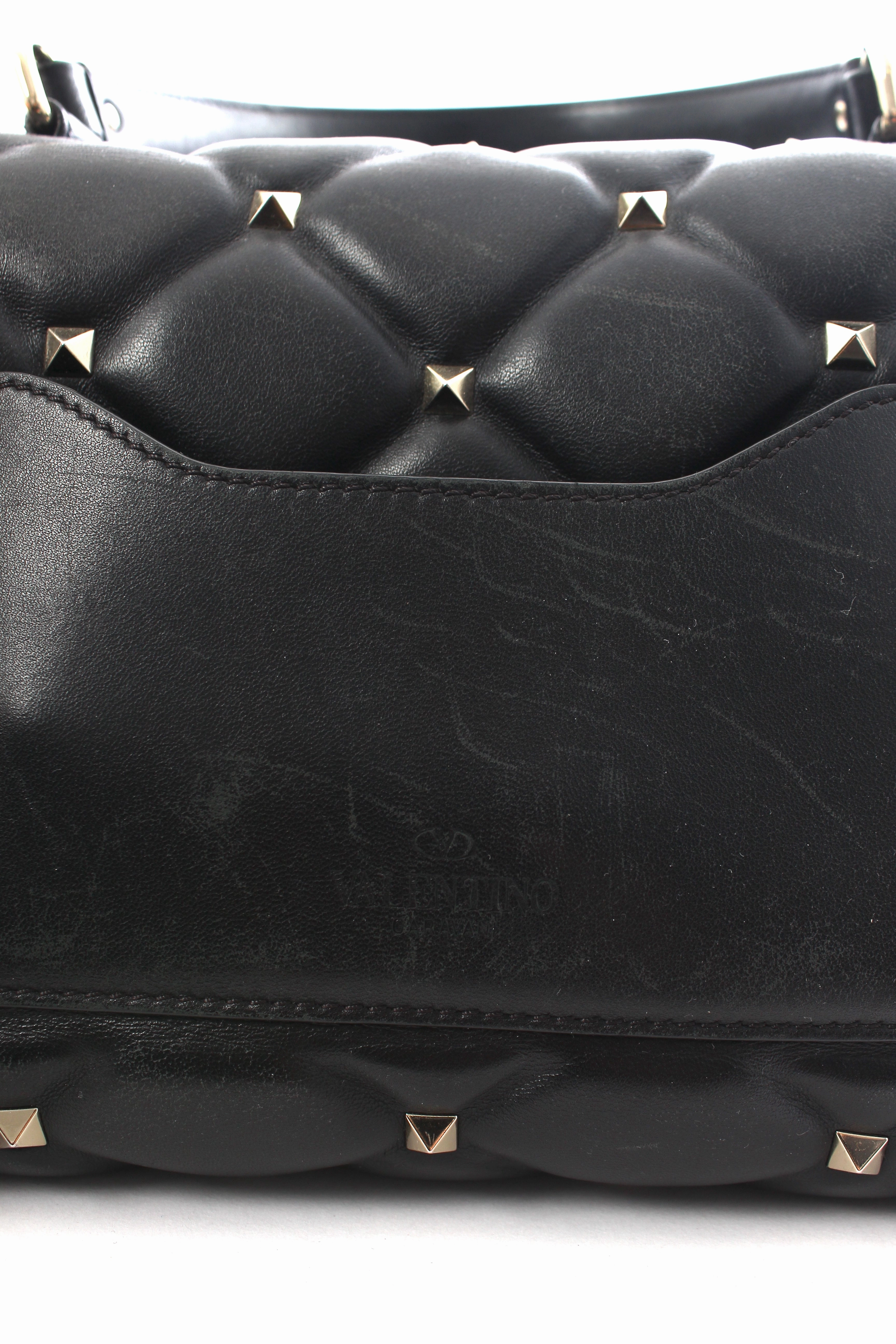 Valentino Candystud VLTN Leather Bag