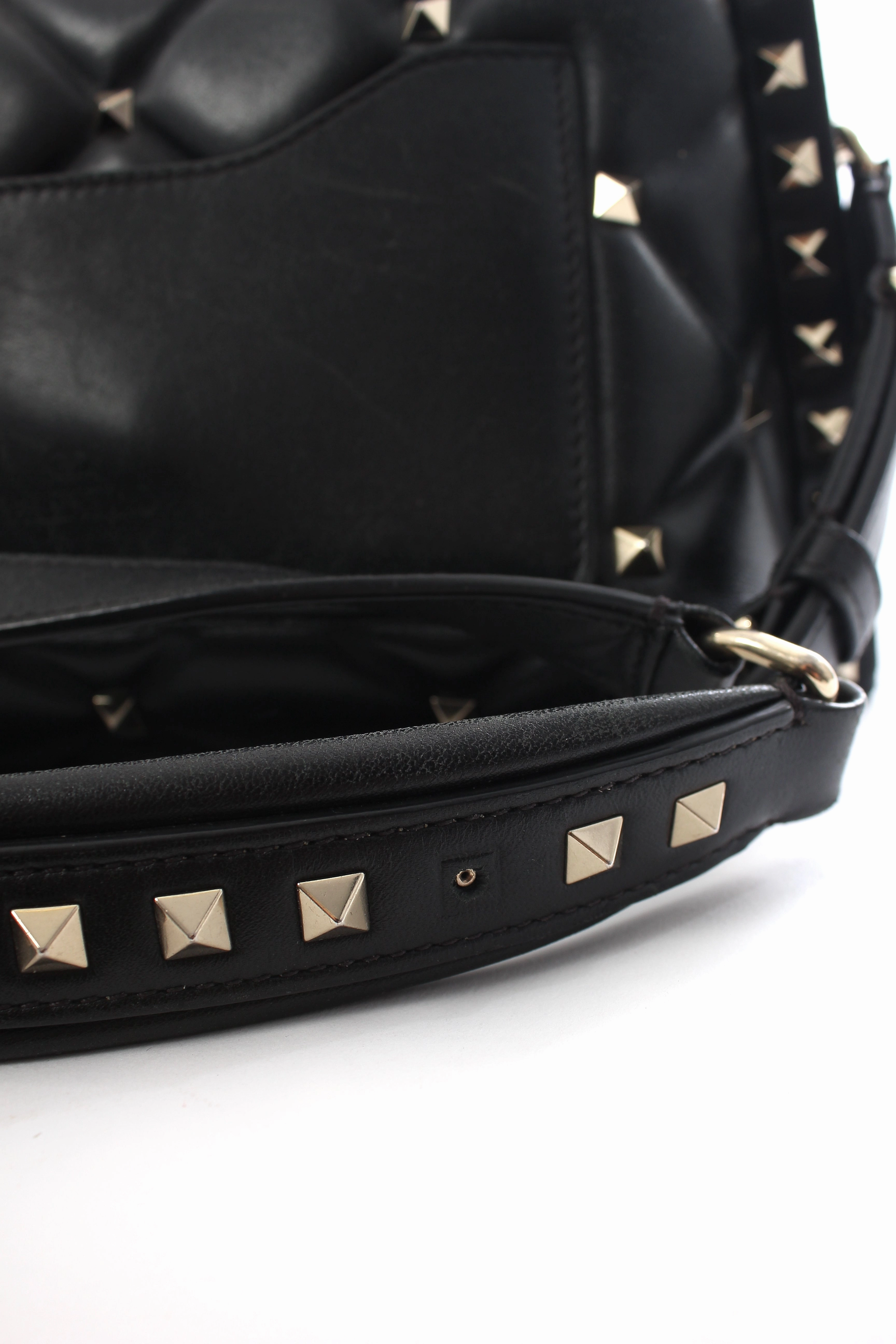 Valentino Candystud VLTN Leather Bag