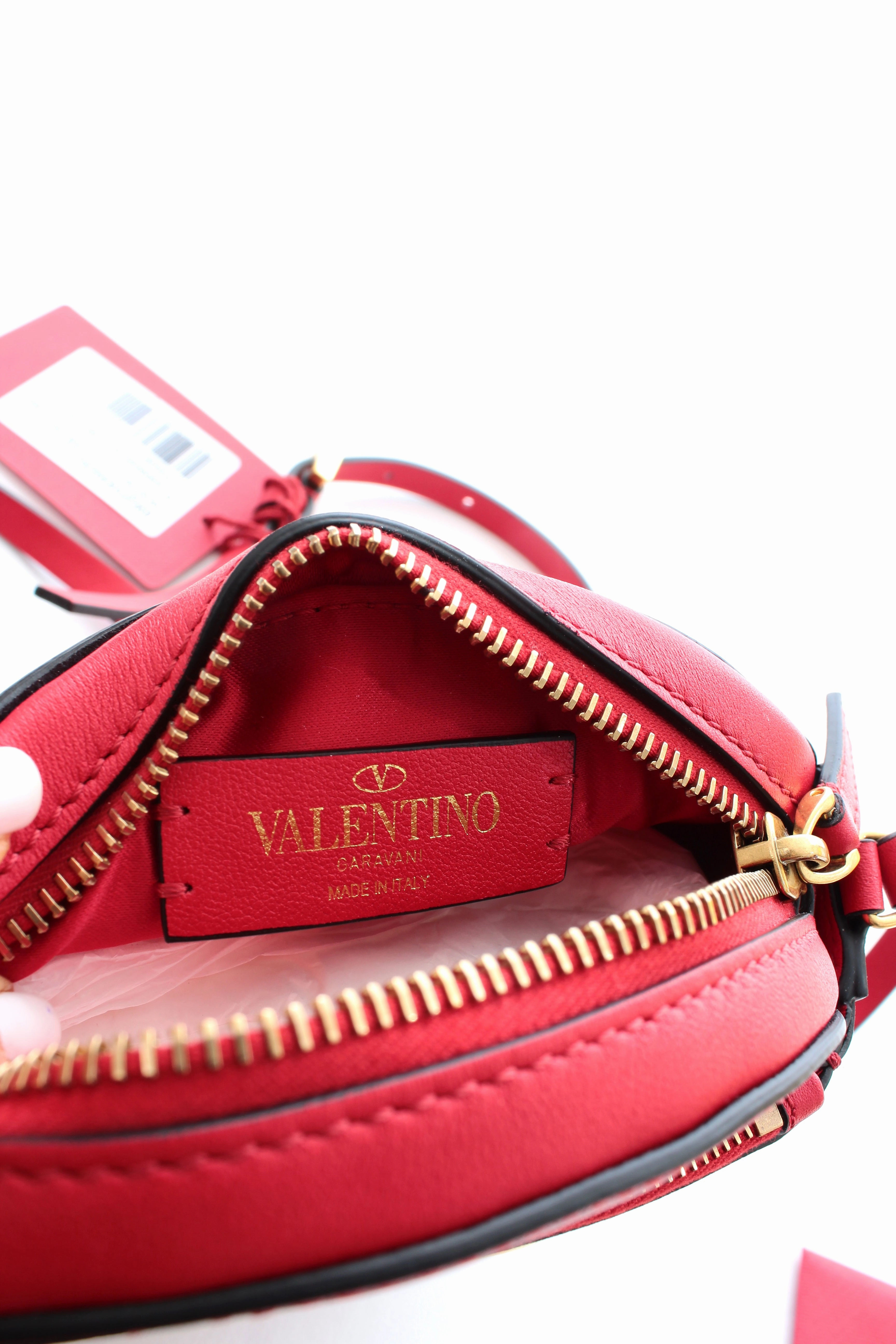 Valentino VLOGO Round Leather Crossbody Bag