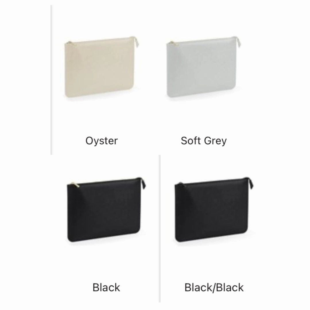 Vegan Leather Document Pouch | Multiple Colours