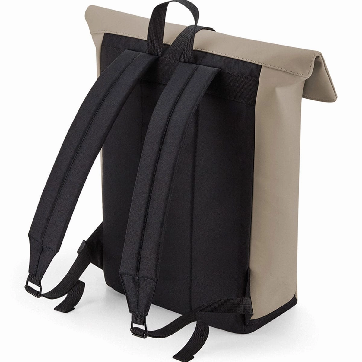 Vegan Matte PU Roll-Top Backpack | Multiple Colours