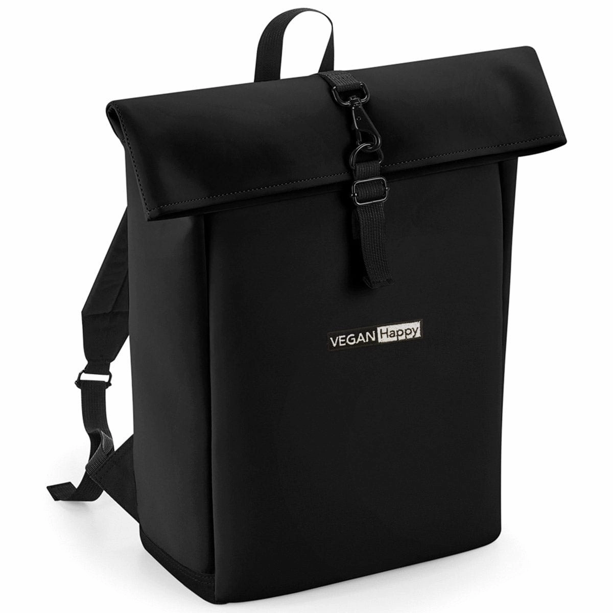 Vegan Matte PU Roll-Top Backpack | Multiple Colours