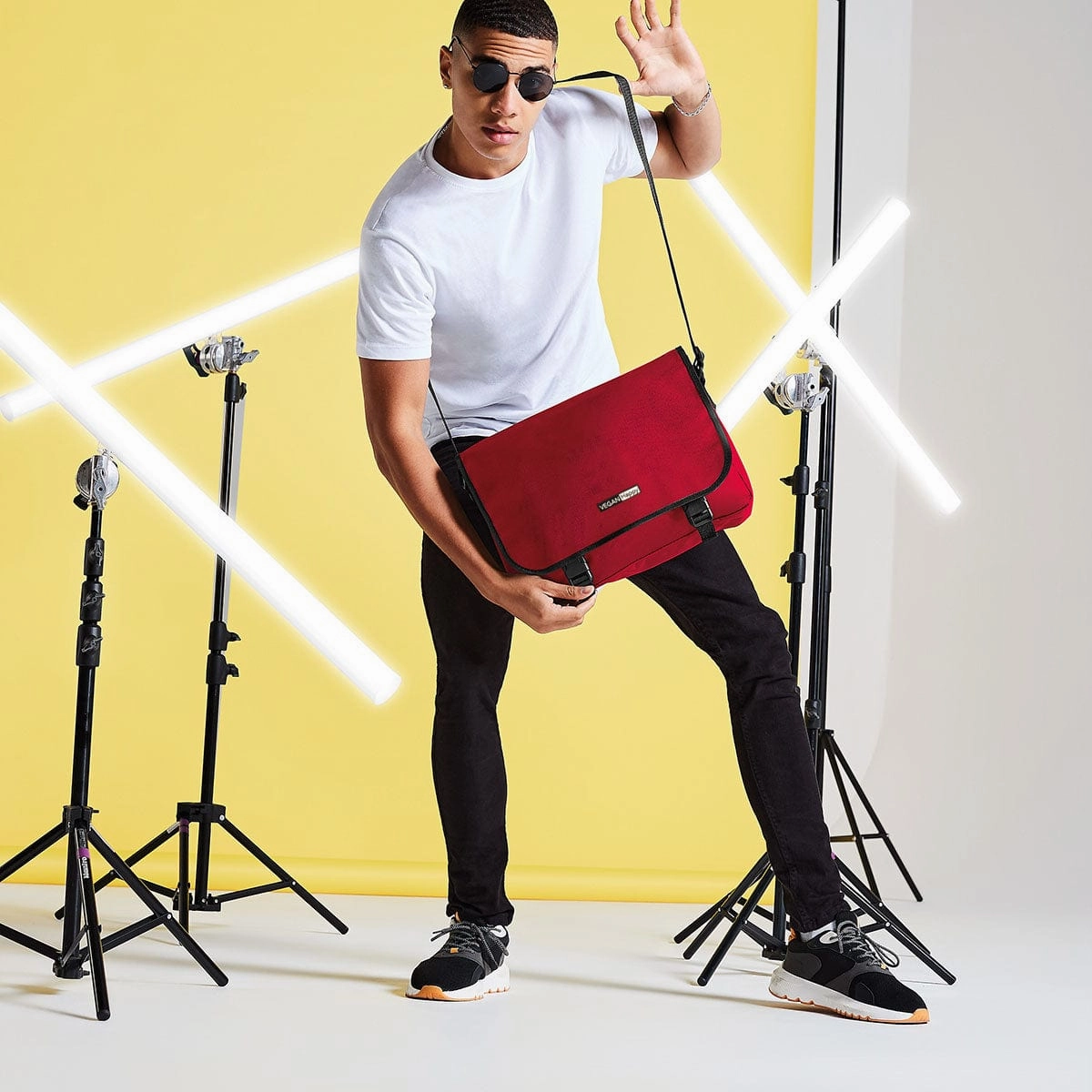 Vegan Messenger Bag | Multiple Colours