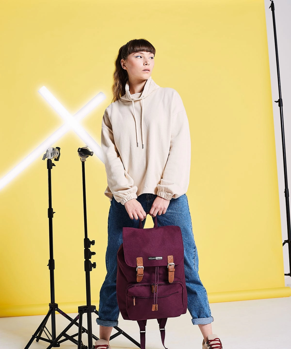 Vegan Vintage Style Laptop Backpack | Multiple Colours