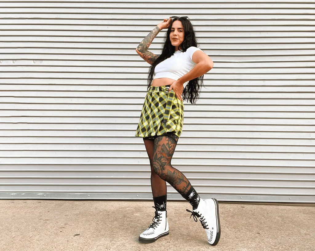 White TUKskin? 8-Eye Sneaker Boot