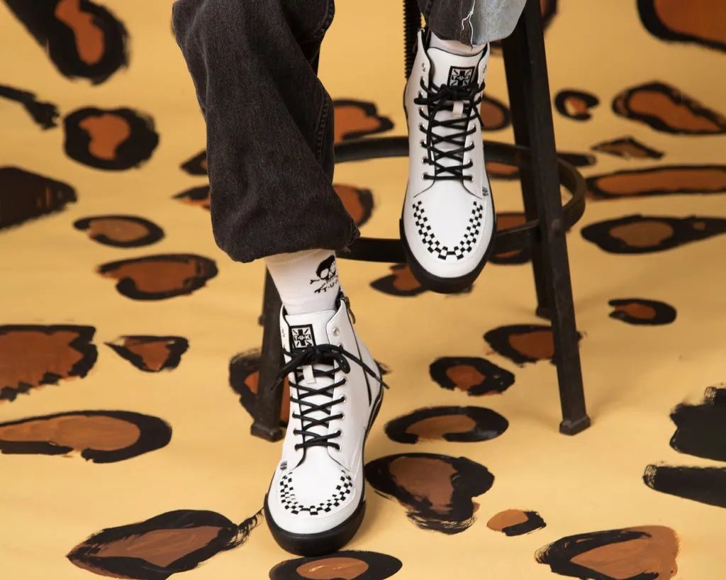White TUKskin? 8-Eye Sneaker Boot