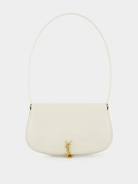 White Mini Voltaire Leather Bag