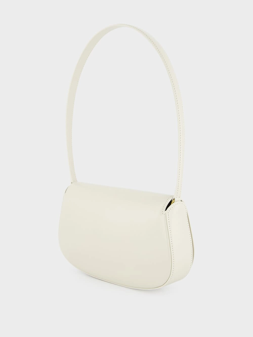 White Mini Voltaire Leather Bag