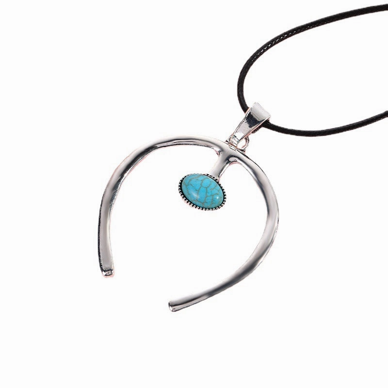 Wholesale 20pcs Vintage Turquoise Bull Head Necklace