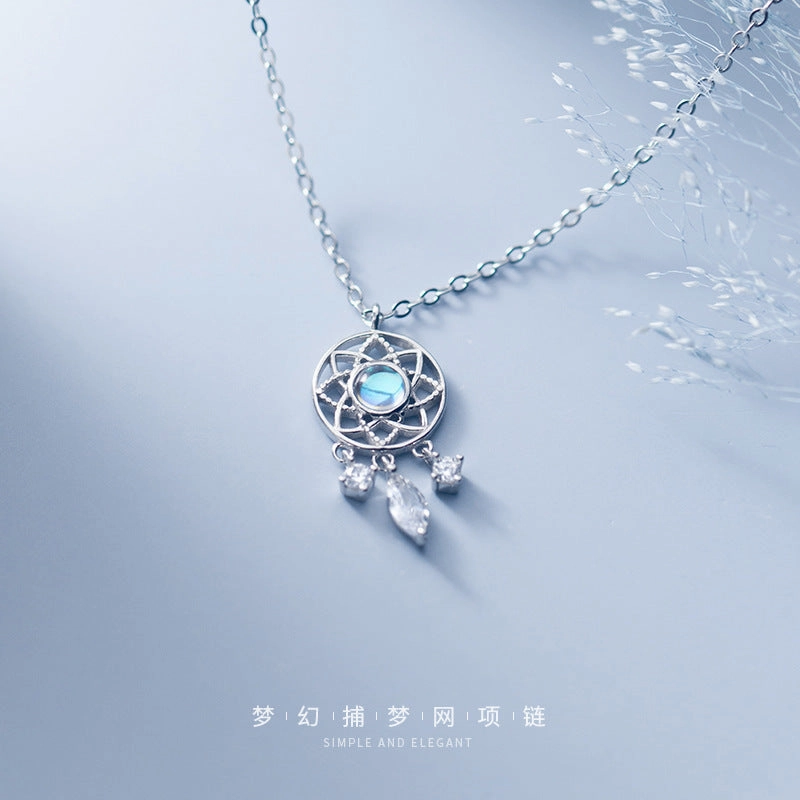 Wholesale Alloy Dream Catcher Drop Necklace