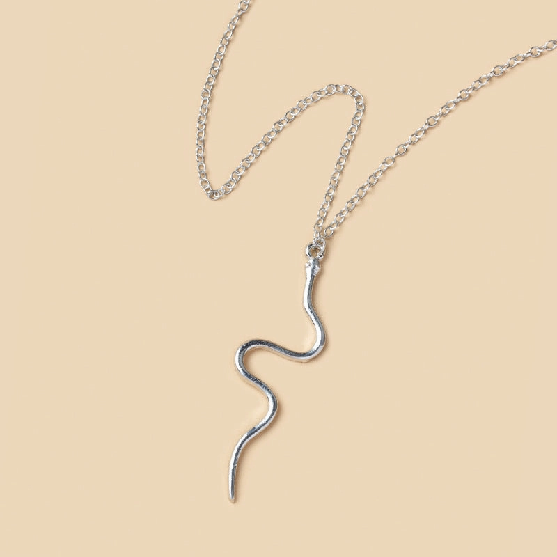 Wholesale Alloy Snake Element Necklace