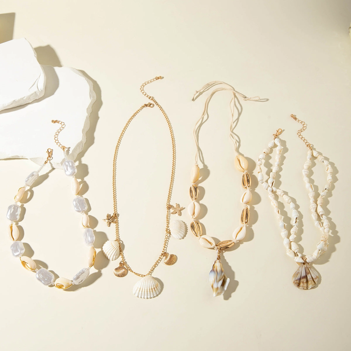 Wholesale Bohemian Conch Shell Handwoven Necklace