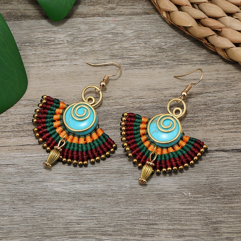 Wholesale Braided Vintage Copper Earrings
