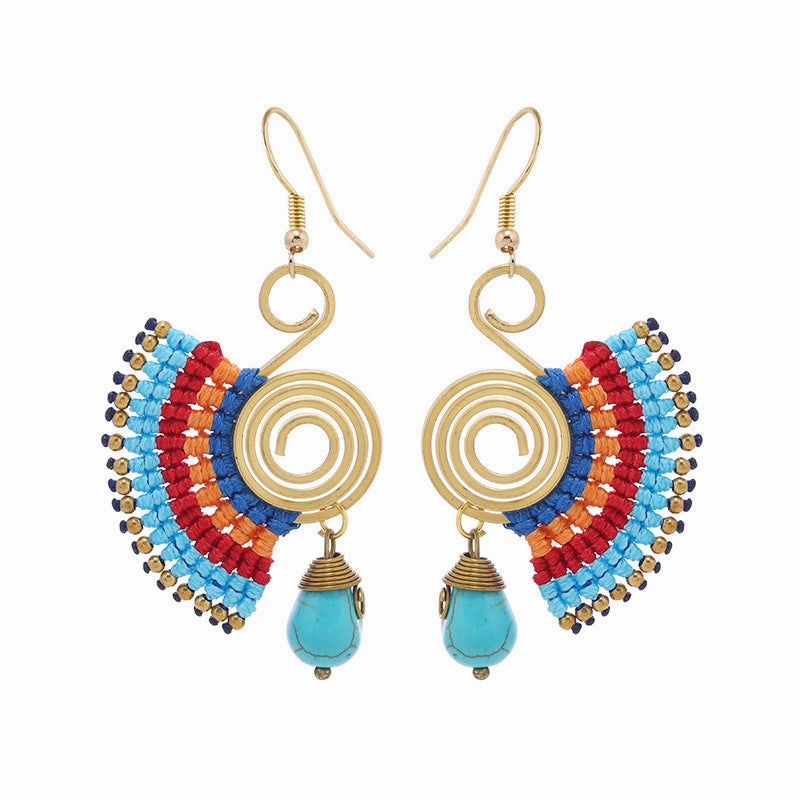 Wholesale Braided Vintage Copper Earrings