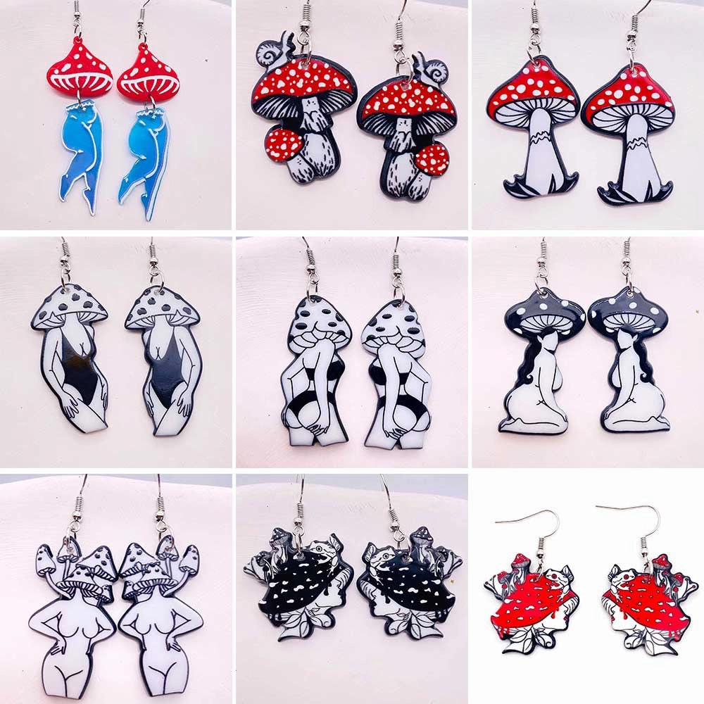 Wholesale Cartoon Character Acrylic Earrings